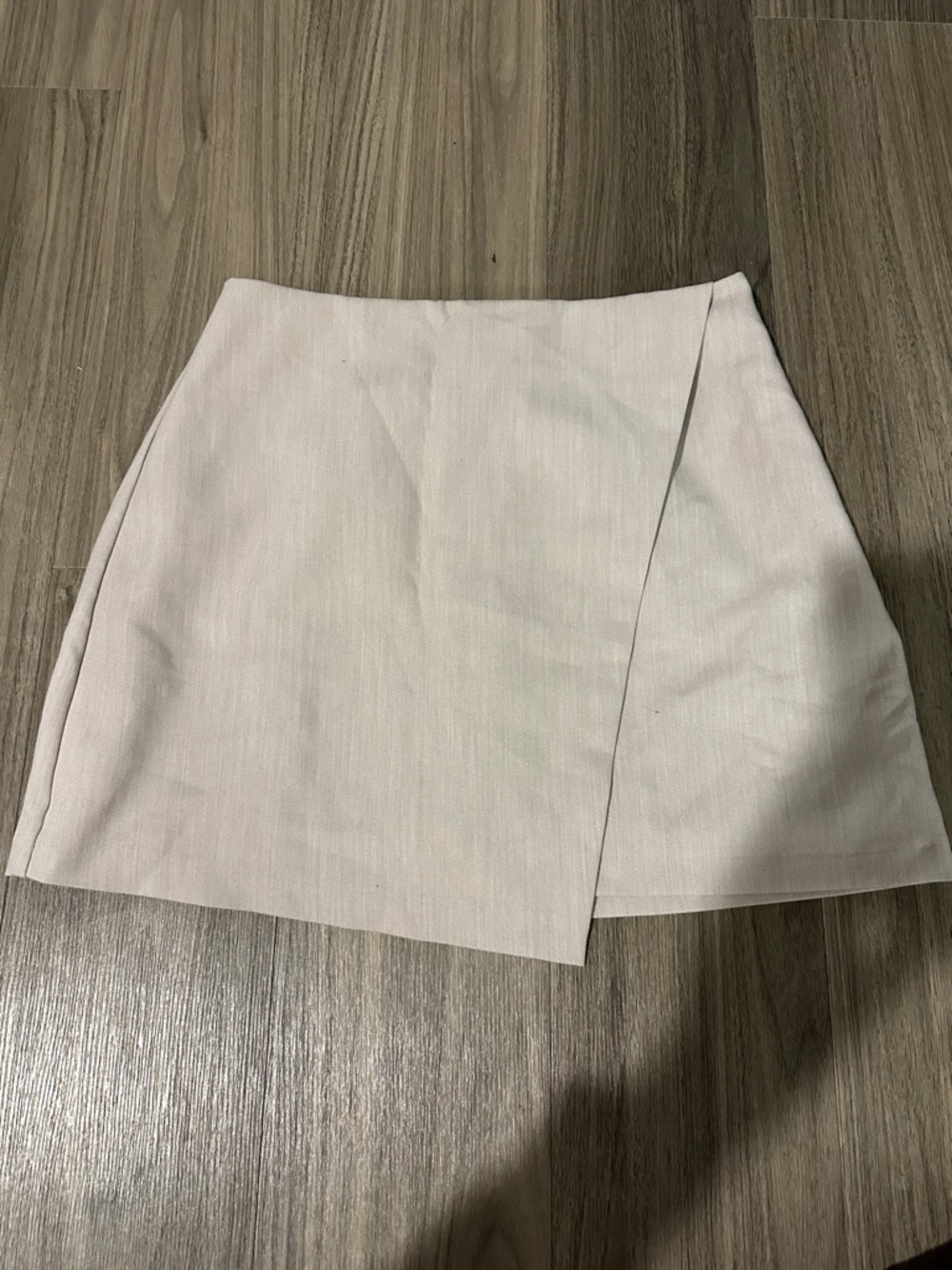 Abercrombie & Fitch Cream Wrap Skort